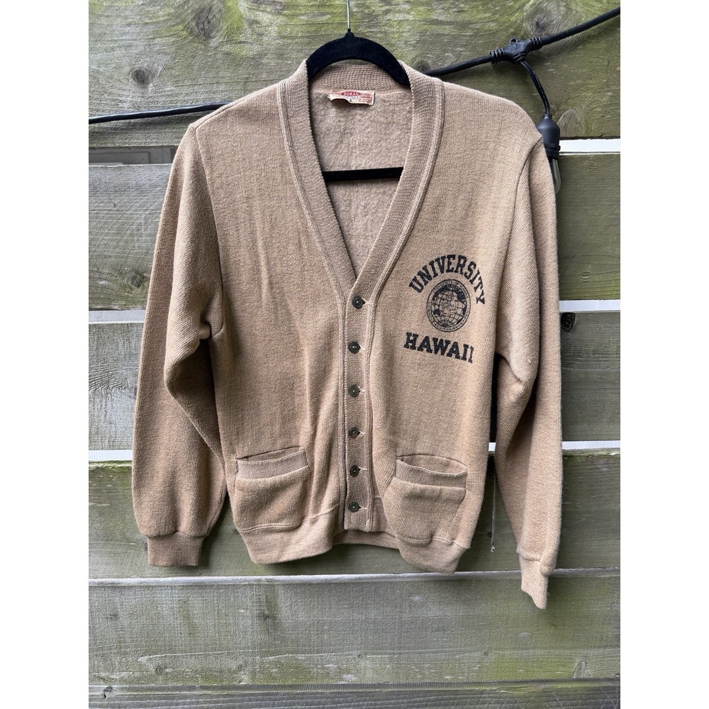 University of Hawaii Manoa Vintage Academia Brown Cardigan Professor